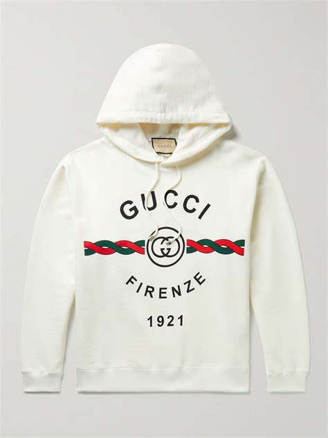 gucci vintage logo hoodie white|Gucci oversized hoodie.